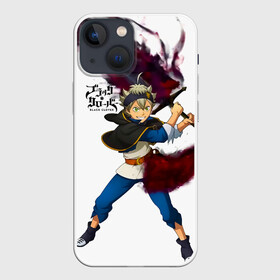 Чехол для iPhone 13 mini с принтом Чёрный клевер Аста красный меч ,  |  | asta | black bulls | black clover | quartet knights | yuno | акума | аниме | аста | блэк кловер | буракку куро:ба | демон | королевство клевера | король магов | лихт | магна | манга | пятилистник | черный бык | чёрный клев