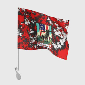 Флаг для автомобиля с принтом farcry5 , 100% полиэстер | Размер: 30*21 см | doge | farcry | fc 5 | fc5 | фар край