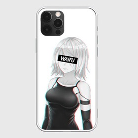 Чехол для iPhone 12 Pro Max с принтом A2 | WAIFU , Силикон |  | 2a | 2б | ahegao | anime | automata | b2 | cyber | emil | girl | girls | glitch | hikka | neon | nier | senpai | waifu | yorha | а2 | аниме | ахегао | вайфу | глитч | глич | девушка | кибер | манга | неон | семпай | сенпай | тян | тяночка | 