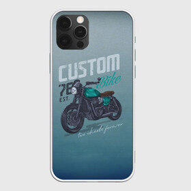 Чехол для iPhone 12 Pro Max с принтом Custom Bike , Силикон |  | bike | custom | байк | байкер | кастом | мото | мотокросс | мотоцикл | скорость