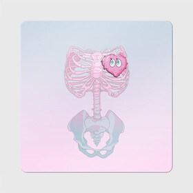 Магнит виниловый Квадрат с принтом Yumemi Riamu (Риаму Юмэми) , полимерный материал с магнитным слоем | размер 9*9 см, закругленные углы | anime | yumemi riamu | аниме | девушки золушки | риаму юмэми | сердце | скелет | хэллоуин