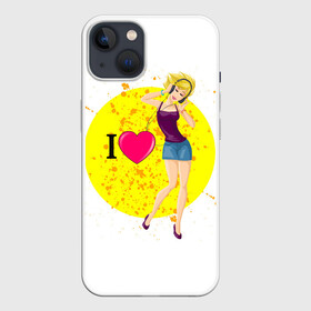 Чехол для iPhone 13 с принтом I LIKE TO HAVE FUN ,  |  | Тематика изображения на принте: веселье | вечеринка | девушка | женщина | любовь | музыка | танцы