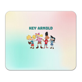 Коврик для мышки прямоугольный с принтом Hey Arnold , натуральный каучук | размер 230 х 185 мм; запечатка лицевой стороны | арнольд | арт | графика | дети | мультфильмы