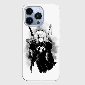 Чехол для iPhone 13 Pro с принтом 2B | Nier Automata ,  |  | 2a | 2б | ahegao | anime | automata | b2 | cyber | emil | girl | girls | glitch | hikka | neon | nier | senpai | waifu | yorha | а2 | аниме | ахегао | вайфу | глитч | глич | девушка | кибер | манга | неон | семпай | сенпай | тян | тяночка | 