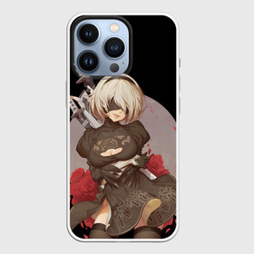 Чехол для iPhone 13 Pro с принтом Nier: Automata (2B) ,  |  | Тематика изображения на принте: 2a | 2б | ahegao | anime | automata | b2 | cyber | emil | girl | girls | glitch | hikka | neon | nier | roses | senpai | waifu | yorha | а2 | аниме | ахегао | вайфу | глитч | глич | девушка | кибер | манга | неон | розы | семпай | сенпай | т