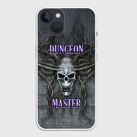 Чехол для iPhone 13 с принтом DM | Dungeon Master | SKULL ,  |  | dd | dm | dungeon master | dungeons and dragons | skull | днд | мастер подземелий | подземелья и драконы