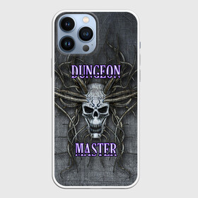 Чехол для iPhone 13 Pro Max с принтом DM | Dungeon Master | SKULL ,  |  | dd | dm | dungeon master | dungeons and dragons | skull | днд | мастер подземелий | подземелья и драконы