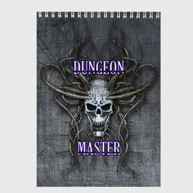 Скетчбук с принтом DM Dungeon Master SKULL , 100% бумага
 | 48 листов, плотность листов — 100 г/м2, плотность картонной обложки — 250 г/м2. Листы скреплены сверху удобной пружинной спиралью | dd | dm | dungeon master | dungeons and dragons | skull | днд | мастер подземелий | подземелья и драконы