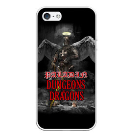 Чехол для iPhone 5/5S матовый с принтом Dungeons & Dragons Паладин , Силикон | Область печати: задняя сторона чехла, без боковых панелей | dd | dungeons  dragons | paladin | днд | паладин | подземелья и драконы