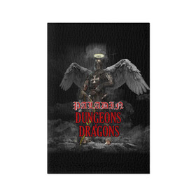 Обложка для паспорта матовая кожа с принтом Dungeons & Dragons Паладин , натуральная матовая кожа | размер 19,3 х 13,7 см; прозрачные пластиковые крепления | dd | dungeons  dragons | paladin | днд | паладин | подземелья и драконы