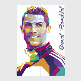 Магнитный плакат 2Х3 с принтом Bravo! Ronaldo! , Полимерный материал с магнитным слоем | 6 деталей размером 9*9 см | football | forward | ronaldo | star | звезда | роналдо | форвард | футбол