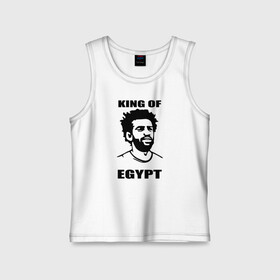 Детская майка хлопок с принтом KING OF EGYPT ,  |  | Тематика изображения на принте: basel | champion | chelsea | fifa | lfc | liverpool | mo salah | mohamed salah | mokawloon | roma | soccer | uefa | базель | египет | ливерпуль | лига чемпионов | лфк | мокавлун | мохаммед салах | рома | уефа | фифа | футбол