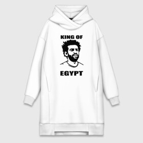 Платье-худи хлопок с принтом KING OF EGYPT ,  |  | Тематика изображения на принте: basel | champion | chelsea | fifa | lfc | liverpool | mo salah | mohamed salah | mokawloon | roma | soccer | uefa | базель | египет | ливерпуль | лига чемпионов | лфк | мокавлун | мохаммед салах | рома | уефа | фифа | футбол