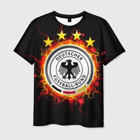 Мужская футболка 3D с принтом Сборная Германии , 100% полиэфир | прямой крой, круглый вырез горловины, длина до линии бедер | die mannschaft | германия | сборная германии | футбол | чемпионат европы | чемпионат мира