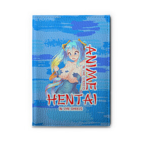 Обложка для автодокументов с принтом Anime vs Hentai , натуральная кожа |  размер 19,9*13 см; внутри 4 больших “конверта” для документов и один маленький отдел — туда идеально встанут права | девушка | надпись | хентаи