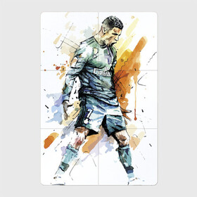 Магнитный плакат 2Х3 с принтом Ronaldo , Полимерный материал с магнитным слоем | 6 деталей размером 9*9 см | football | forward | ronaldo | star | звезда | роналдо | форвард | футбол