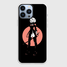 Чехол для iPhone 13 Pro Max с принтом Nier Automata ,  |  | Тематика изображения на принте: 2b | action | anime girl | b2 | nier automata | nier gestalt | nier replicant | аниме девушка | воин | девушка с мечом | меч | ниар | ниар автомата | ниер автомата | нир | экшн