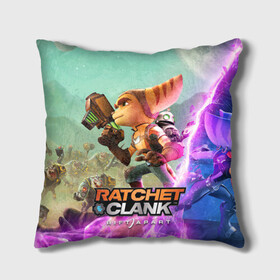 Подушка 3D с принтом Ratchet & Clank: Rift Apart , наволочка – 100% полиэстер, наполнитель – холлофайбер (легкий наполнитель, не вызывает аллергию). | состоит из подушки и наволочки. Наволочка на молнии, легко снимается для стирки | action | animals | nextgen | pc | playstation | ps 5 | ratchet and clank rift apart | robot | sony | steam | top | valve | video games | weapon | xbox | валв | видео игры | животные | иксбокс | некстген | оружие | пк | плейстейшен | пс 5 | робот 