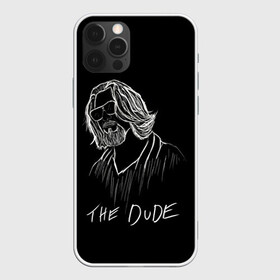 Чехол для iPhone 12 Pro с принтом THE DUDE (Большой Лебовски) , силикон | область печати: задняя сторона чехла, без боковых панелей | Тематика изображения на принте: abide | big | dude | jeff | lebowski | the | большой | лебовски | фильм | чувак