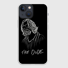 Чехол для iPhone 13 mini с принтом THE DUDE (Большой Лебовски) ,  |  | abide | big | dude | jeff | lebowski | the | большой | лебовски | фильм | чувак