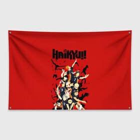 Флаг-баннер с принтом Старшая Карасуно Haikyuu!! , 100% полиэстер | размер 67 х 109 см, плотность ткани — 95 г/м2; по краям флага есть четыре люверса для крепления | Тематика изображения на принте: anime | haikyu | haikyuu | karasuno | аниме | волейбол | ворон | кагеяма | карасуно | кей | кенма | козуме | куроо | маленький гигант | манга | мяч | некома | ойкава | сатори | сёё | тендо | тобио | тоору | хайкью | хината