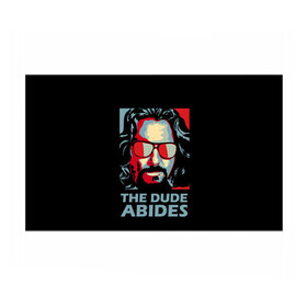 Бумага для упаковки 3D с принтом The Dude Abides (Лебовски) , пластик и полированная сталь | круглая форма, металлическое крепление в виде кольца | Тематика изображения на принте: abide | big | dude | jeff | lebowski | the | большой | лебовски | фильм | чувак