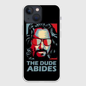 Чехол для iPhone 13 mini с принтом The Dude Abides (Лебовски) ,  |  | abide | big | dude | jeff | lebowski | the | большой | лебовски | фильм | чувак