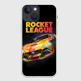 Чехол для iPhone 13 mini с принтом Rocket League   Рокет Лига ,  |  | auto | avto | car | game | league | race | rocket | гонки | игра | машина | рокет лига | тачка | тачки