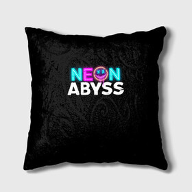 Подушка 3D с принтом Neon Abyss , наволочка – 100% полиэстер, наполнитель – холлофайбер (легкий наполнитель, не вызывает аллергию). | состоит из подушки и наволочки. Наволочка на молнии, легко снимается для стирки | abyss | game | neon | абис | аид | бездна | игра | мрачный отряд | неон эбесс | эбис