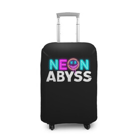 Чехол для чемодана 3D с принтом Neon Abyss , 86% полиэфир, 14% спандекс | двустороннее нанесение принта, прорези для ручек и колес | abyss | game | neon | абис | аид | бездна | игра | мрачный отряд | неон эбесс | эбис