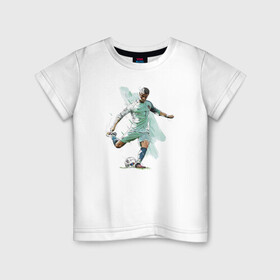 Детская футболка хлопок с принтом Ronaldo , 100% хлопок | круглый вырез горловины, полуприлегающий силуэт, длина до линии бедер | celebrity | football | forward | ronaldo | star | звезда | знаменитость | роналду | форвард | футбол