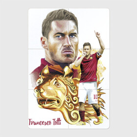 Магнитный плакат 2Х3 с принтом Francesco Totti Roma , Полимерный материал с магнитным слоем | 6 деталей размером 9*9 см | football | legend | lion | roma | totti | италия | лев | легенда | тотти | футбол