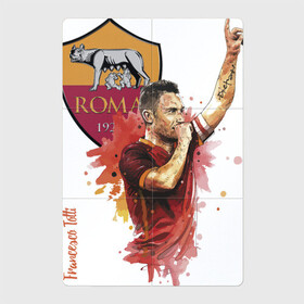 Магнитный плакат 2Х3 с принтом Francesco Totti Roma , Полимерный материал с магнитным слоем | 6 деталей размером 9*9 см | football | legend | roma | totti | италия | легенда | тотти | футбол