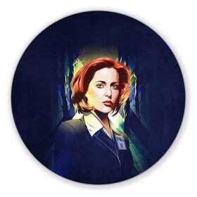 Коврик для мышки круглый с принтом Dana Scully , резина и полиэстер | круглая форма, изображение наносится на всю лицевую часть | dana | dana scully | fbi | fox | fox mulder | i want to believe | mulder | scully | the truth is out there | the x files | trust no one | x file | xfile | дана | дана скалли | малдер | секретные материалы | скалли | фбр | фокс | фокс малдер | х файл | хфа