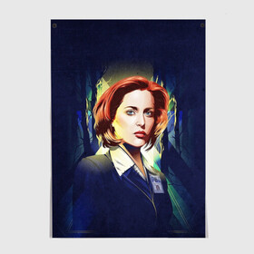 Постер с принтом Dana Scully , 100% бумага
 | бумага, плотность 150 мг. Матовая, но за счет высокого коэффициента гладкости имеет небольшой блеск и дает на свету блики, но в отличии от глянцевой бумаги не покрыта лаком | Тематика изображения на принте: dana | dana scully | fbi | fox | fox mulder | i want to believe | mulder | scully | the truth is out there | the x files | trust no one | x file | xfile | дана | дана скалли | малдер | секретные материалы | скалли | фбр | фокс | фокс малдер | х файл | хфа