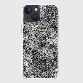 Чехол для iPhone 13 mini с принтом Small scale camouflage ,  |  | абстракция | грязь | камуфляж | пятна | черно белый