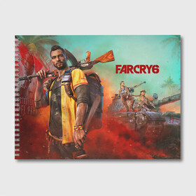 Альбом для рисования с принтом Far Cry 6 Фар Край 6 , 100% бумага
 | матовая бумага, плотность 200 мг. | Тематика изображения на принте: far cry | farcry | game | во все тяжкие | джанкарло | игра | тайны коко | фар край | фаркрай | эспозито