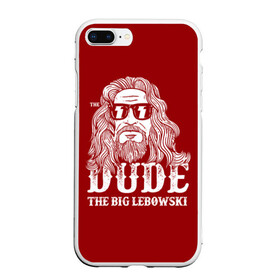 Чехол для iPhone 7Plus/8 Plus матовый с принтом Dude the Big Lebowski , Силикон | Область печати: задняя сторона чехла, без боковых панелей | Тематика изображения на принте: dude | jeff bridges | the big lebowski | блики | большой лебовский | джефф бриджес | молния | фильм | чувак