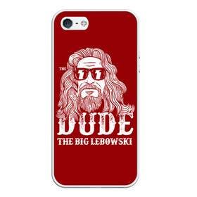 Чехол для iPhone 5/5S матовый с принтом Dude the Big Lebowski , Силикон | Область печати: задняя сторона чехла, без боковых панелей | dude | jeff bridges | the big lebowski | блики | большой лебовский | джефф бриджес | молния | фильм | чувак