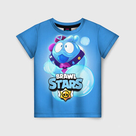 Детская футболка 3D с принтом SQUEAK Скуик бравл , 100% гипоаллергенный полиэфир | прямой крой, круглый вырез горловины, длина до линии бедер, чуть спущенное плечо, ткань немного тянется | android | brawl | brawl stars | clash | game | squeak | stars | андроид | игра | мобильные игры | скуик