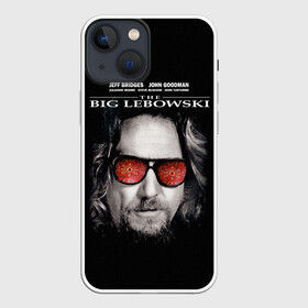 Чехол для iPhone 13 mini с принтом The Big Lebowski ,  |  | dude | jeff bridges | the big lebowski | большой лебовский | джефф бриджес | ковер | красные очки | узор | фильм | чувак