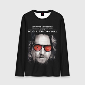 Мужской лонгслив 3D с принтом The Big Lebowski , 100% полиэстер | длинные рукава, круглый вырез горловины, полуприлегающий силуэт | Тематика изображения на принте: dude | jeff bridges | the big lebowski | большой лебовский | джефф бриджес | ковер | красные очки | узор | фильм | чувак