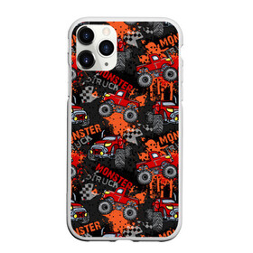 Чехол для iPhone 11 Pro матовый с принтом MONSTER TRUCK RED , Силикон |  | Тематика изображения на принте: 4x4 | hummer | monster | truck | гонка | гонщик | грузовики | джип | джипы | кольцевые гонки | хаммер