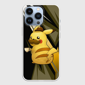 Чехол для iPhone 13 Pro с принтом Пикачу детектив ,  |  | anime | picachu | pikachu | аниме | милый | пика | пикачу | покебол | покемон