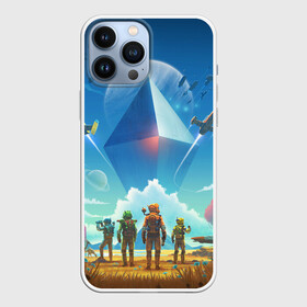 Чехол для iPhone 13 Pro Max с принтом NMS: Начало ,  |  | gamer | games | space | галактика | космонавт | космос