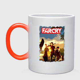 Кружка хамелеон с принтом FARCRY TROPIC 3 , керамика | меняет цвет при нагревании, емкость 330 мл | farcry | fc 5 | fc5 | фар край