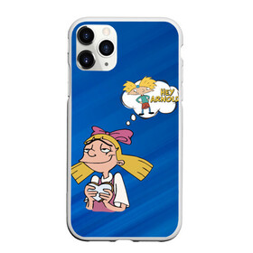 Чехол для iPhone 11 Pro матовый с принтом Хельга и Арнольд , Силикон |  | arnold | boy | cartoon | dream | face | girl | helga | hey arnold | love | nickelodeon | арнольд | девочка | детство | любовь | мальчик | мечта | мультик | никелодион | хельга