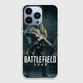 Чехол для iPhone 13 Pro с принтом BATTLEFIELD 2042 | Батлфилд ,  |  | Тематика изображения на принте: 2042 | battlefield | game | war | бателфилд | батла | батлфилд | боец | бэтлфилд | воин | война | игра | оружие | солдат | шутер