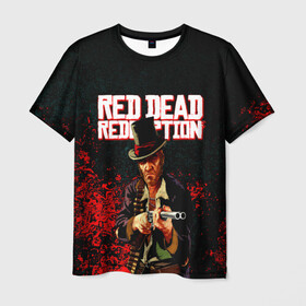 Мужская футболка 3D с принтом Red Dead Redemption Bandit , 100% полиэфир | прямой крой, круглый вырез горловины, длина до линии бедер | game | red dead | red dead redemption 2 | redemption 2 | rockstar games | бандиты | дикий запад | игры | ковбои | оружие