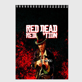 Скетчбук с принтом Red Dead Redemption Bandit , 100% бумага
 | 48 листов, плотность листов — 100 г/м2, плотность картонной обложки — 250 г/м2. Листы скреплены сверху удобной пружинной спиралью | game | red dead | red dead redemption 2 | redemption 2 | rockstar games | бандиты | дикий запад | игры | ковбои | оружие